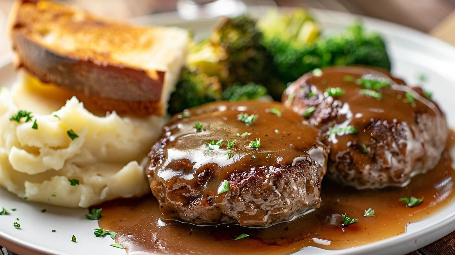 What do you eat with Salisbury steak