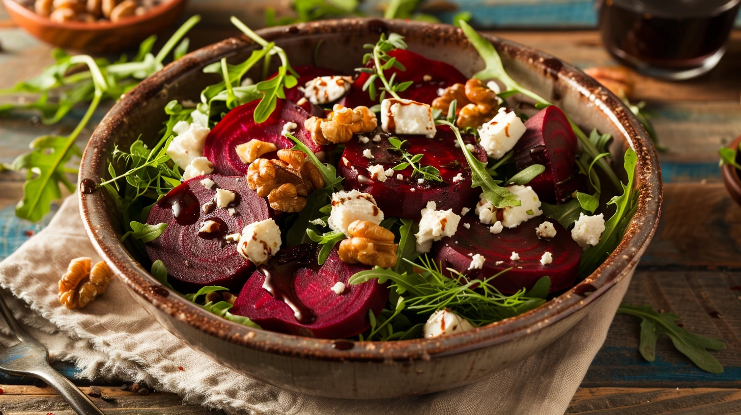 Beet and feta salad
