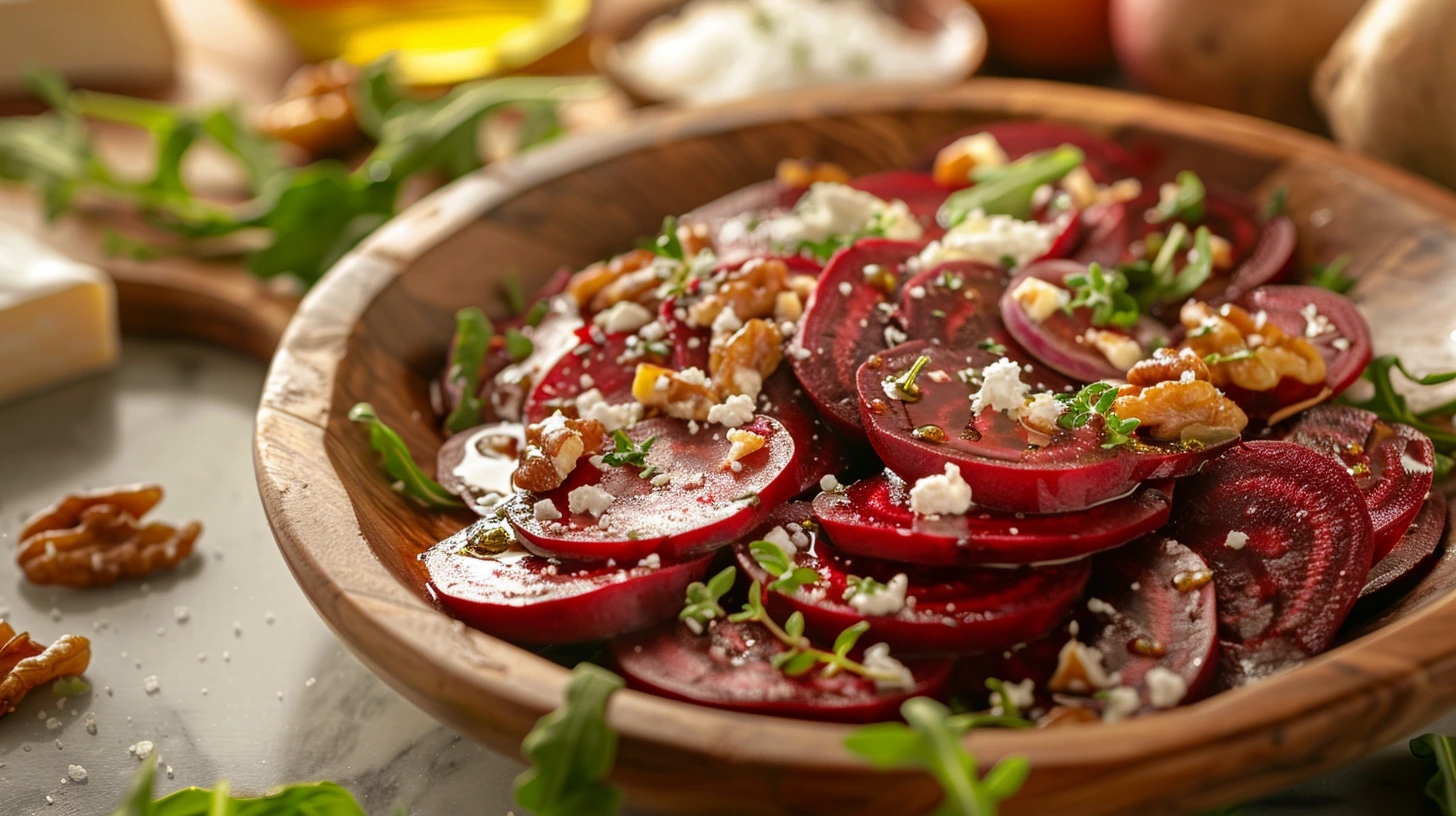How do you prepare beets for a salad