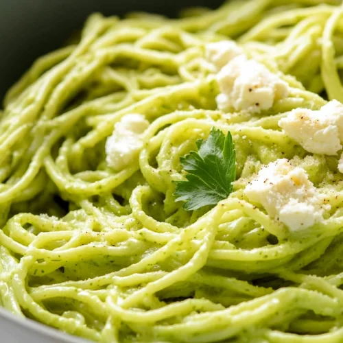 Creamy Green Spaghetti