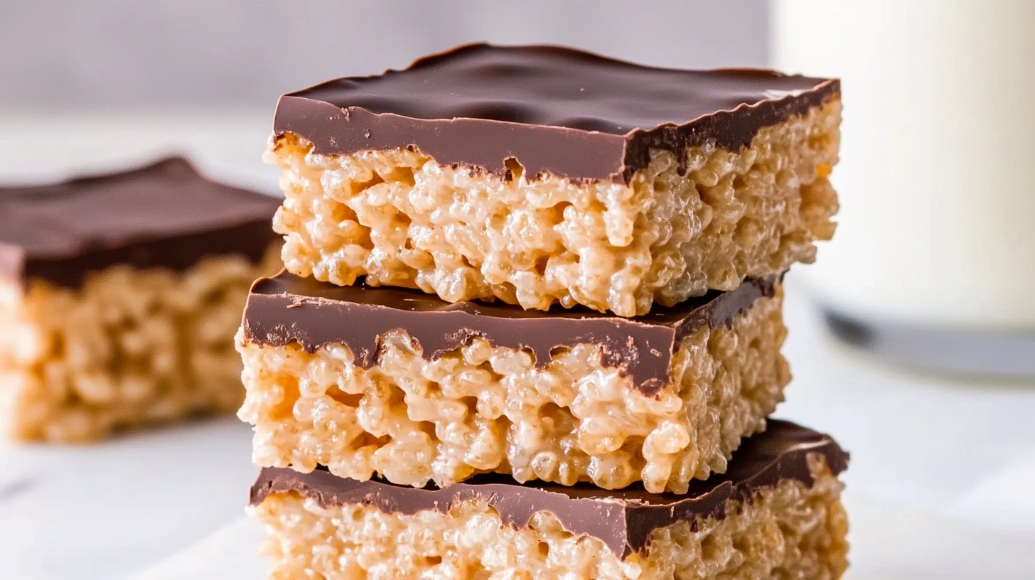 chocolate peanut butter rice krispie bars