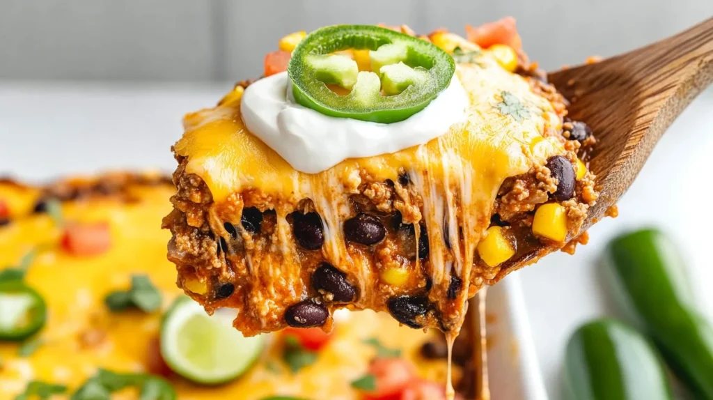 Mexican Cheesy Beef Casserole Recipe