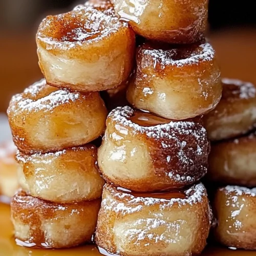 Cinnamon Roll French Toast Bites: Sweet, Sticky, and Easy to Make 2 Cinnamon Roll French Toast Bites Recipe